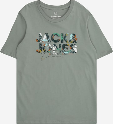 Maglietta 'JJGEPLAS' di Jack & Jones Junior in verde: frontale