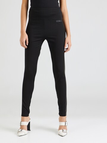Skinny Leggings de la EA7 Emporio Armani pe negru: față
