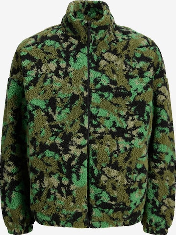 JACK & JONES - Chaqueta polar en negro: frente