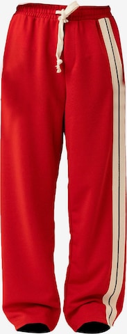 Dandalo Loosefit Housut värissä punainen: etupuoli