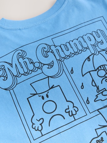 Next Lyhyt pyjama 'Grumpy' värissä sininen