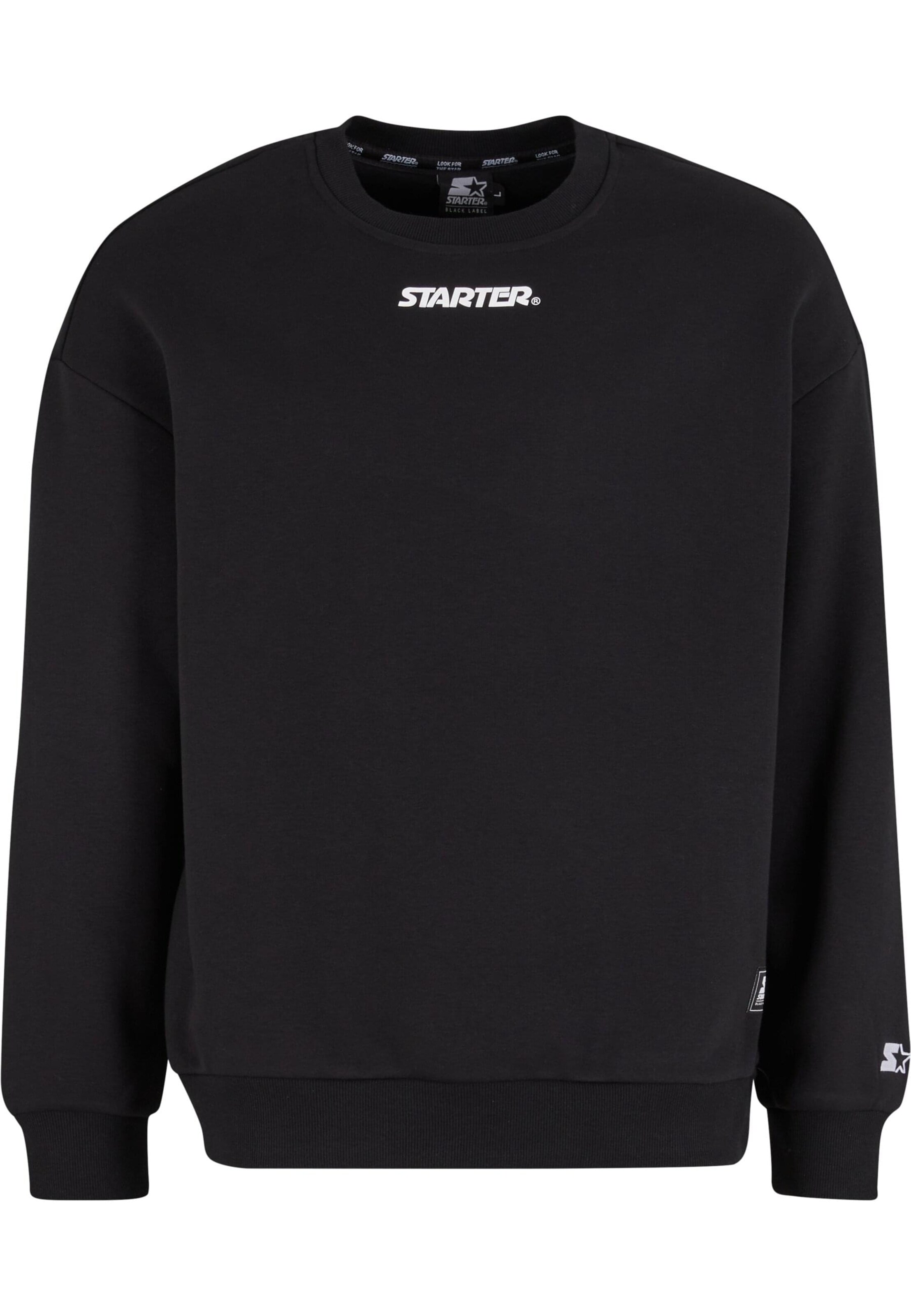 Starter Black Label Sweatshirt 'Essential' in Schwarz: Vorderseite
