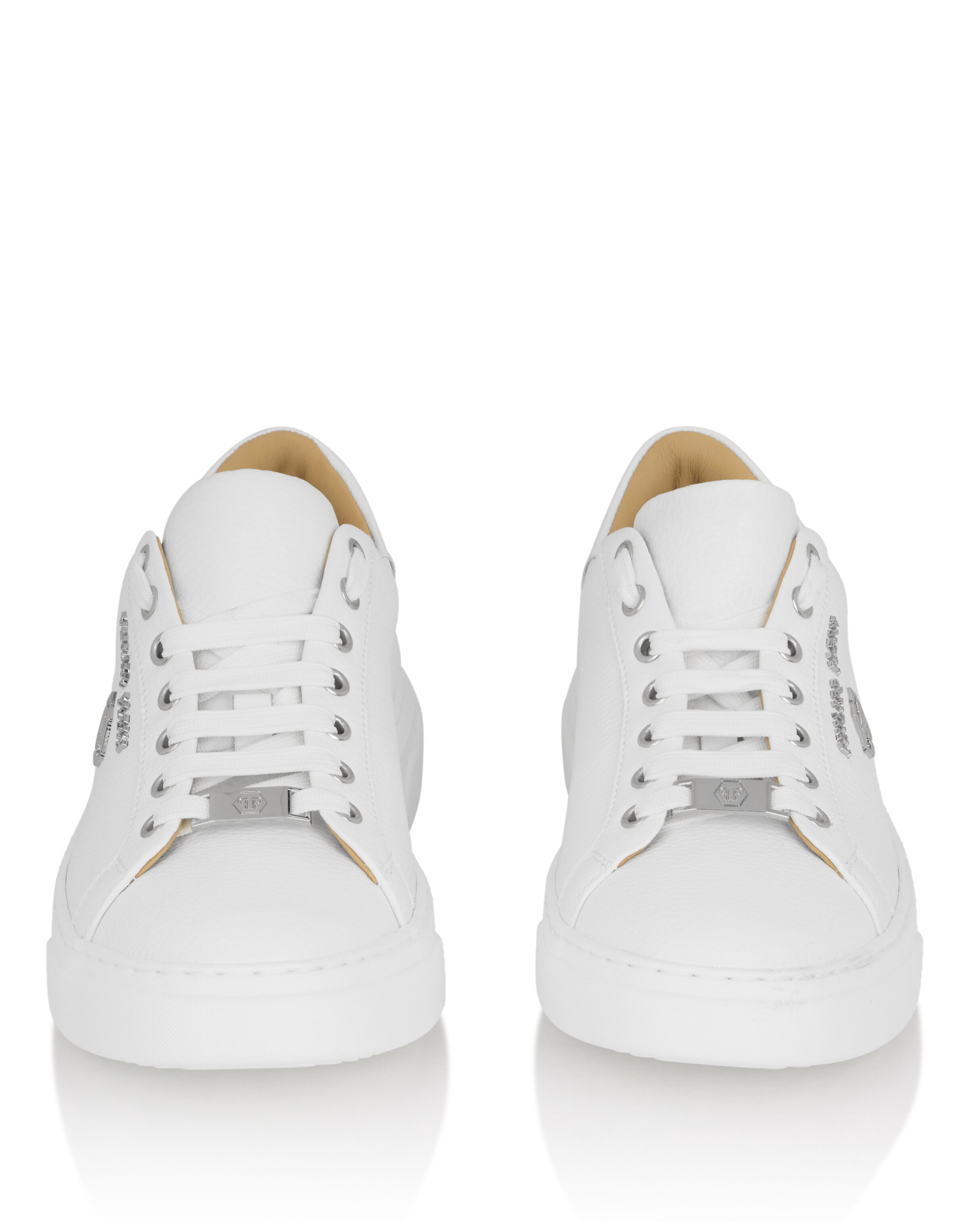 Baskets basses 'Hexagon' Philipp Plein en blanc