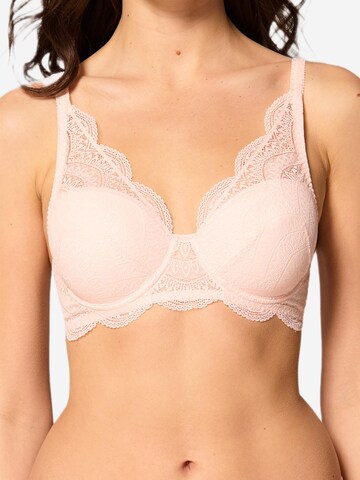 Simone Perele T-shirt Bra 'Karma' in Pink