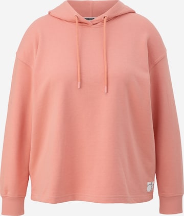 QS Sweatshirt in Oranje: voorkant