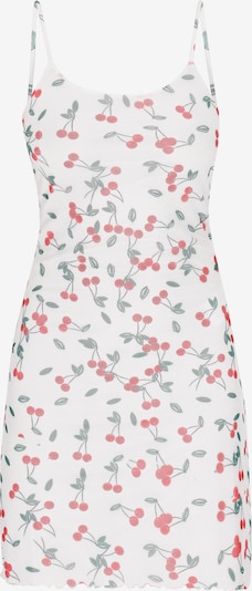 MYMO Ljetna haljina 'Spring Summer' u travnato zelena / trešnja crvena / bijela, Pregled proizvoda