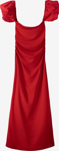 Bershka Sukienka w kolorze czerwony: przód