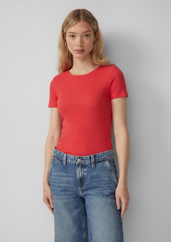 QS Shirt in Rood: voorkant