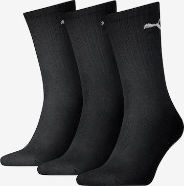 PUMA Athletic Socks in Black: front