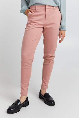 ICHI Pants 'Kate' in Pink: front