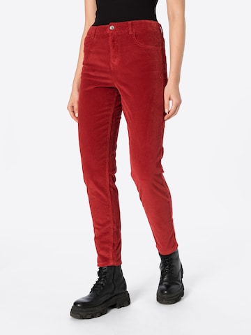 UNITED COLORS OF BENETTON Slimfit Broek in Rood: voorkant