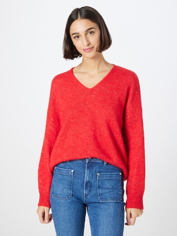 BOSS Orange Sweter 'Fondianan' w kolorze czerwony: przód