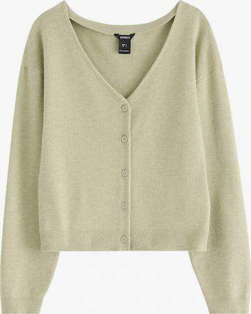 Cardigan 'Stina' Lindex en vert : devant
