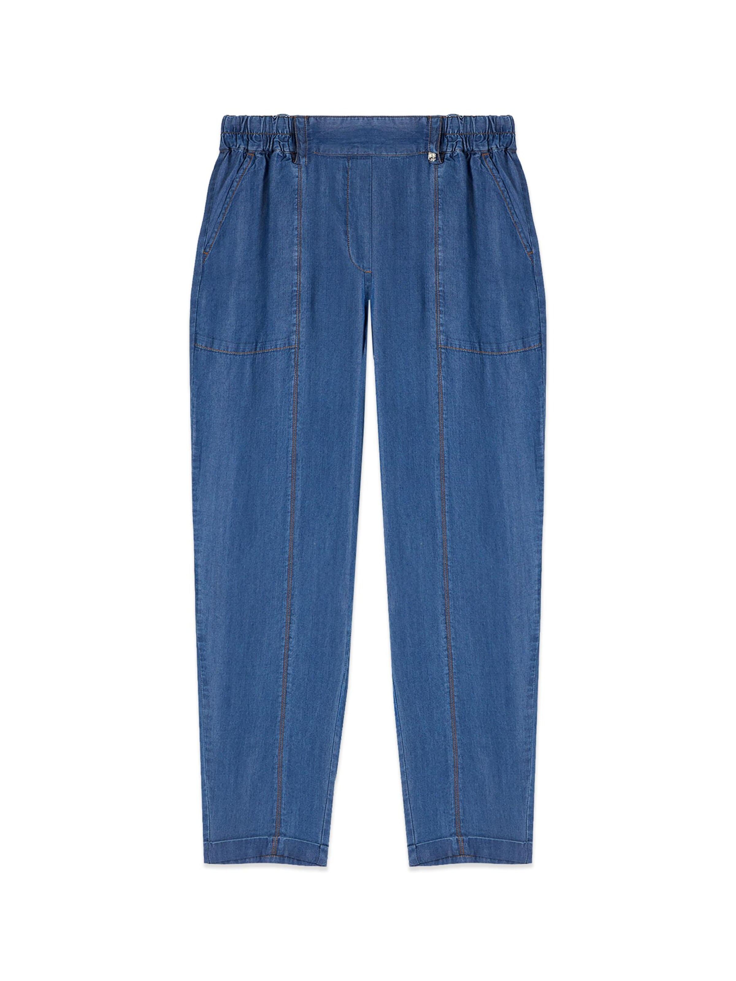 Loosefit Jean oltre en bleu : devant