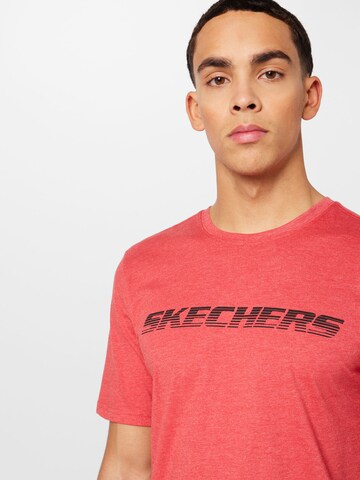 SKECHERS Functioneel shirt 'Motion' in Rood