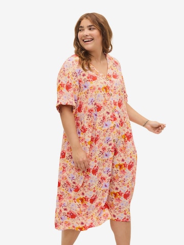 Zizzi Sommerkleid 'XYANI' in Mischfarben: predná strana