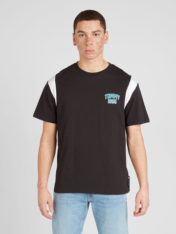 T-Shirt Tommy Jeans en noir : devant