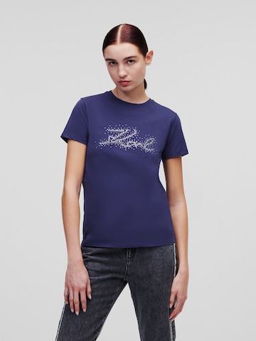 T-shirt Karl Lagerfeld en bleu