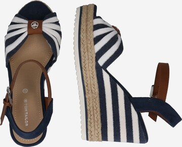 TOM TAILOR Sandalen met riem in Blauw