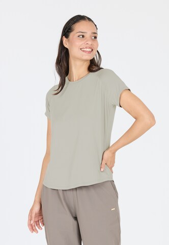 Athlecia T-Shirt 'Gaina' in Braun: Vorderseite