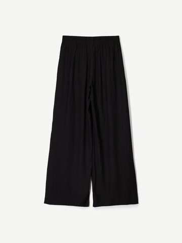 Wide Leg Pantalon Bershka en noir