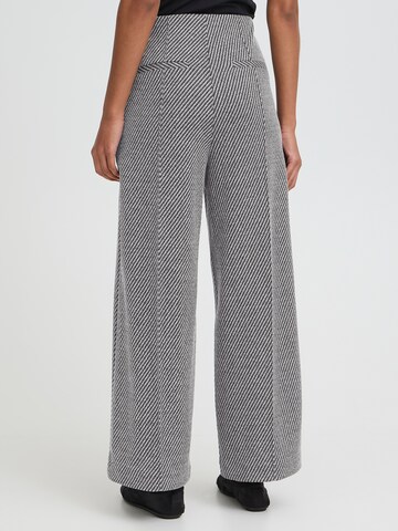 Wide Leg Pantalon 'IHKATE' ICHI en blanc