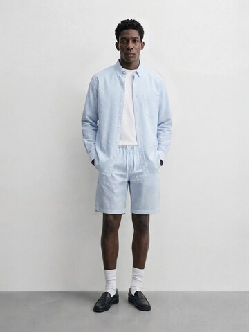 Burocs Regular fit Button Up Shirt in Blue