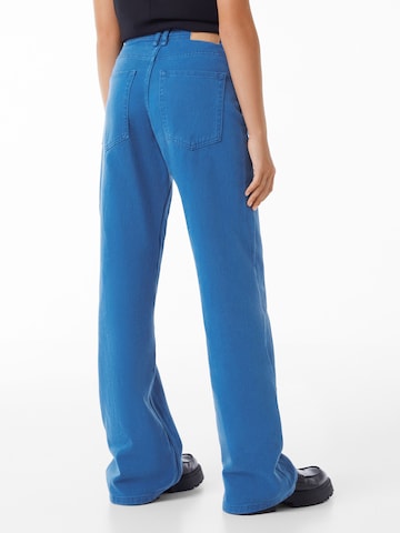 Bershka Wide Leg Jeans in Blau