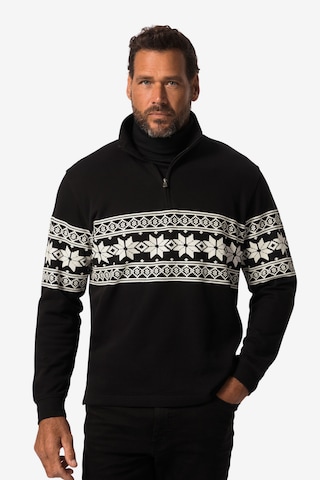 JP1880 Sweatshirt in Zwart: voorkant
