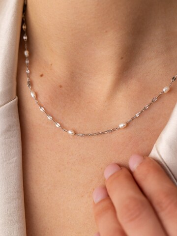 PURELEI Ketting 'Delicate Pearl' in Zilver