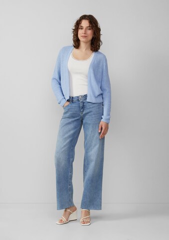 QS Gebreid vest in Blauw