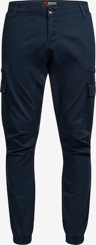 Pantalon cargo Alessandro Salvarini en bleu : devant