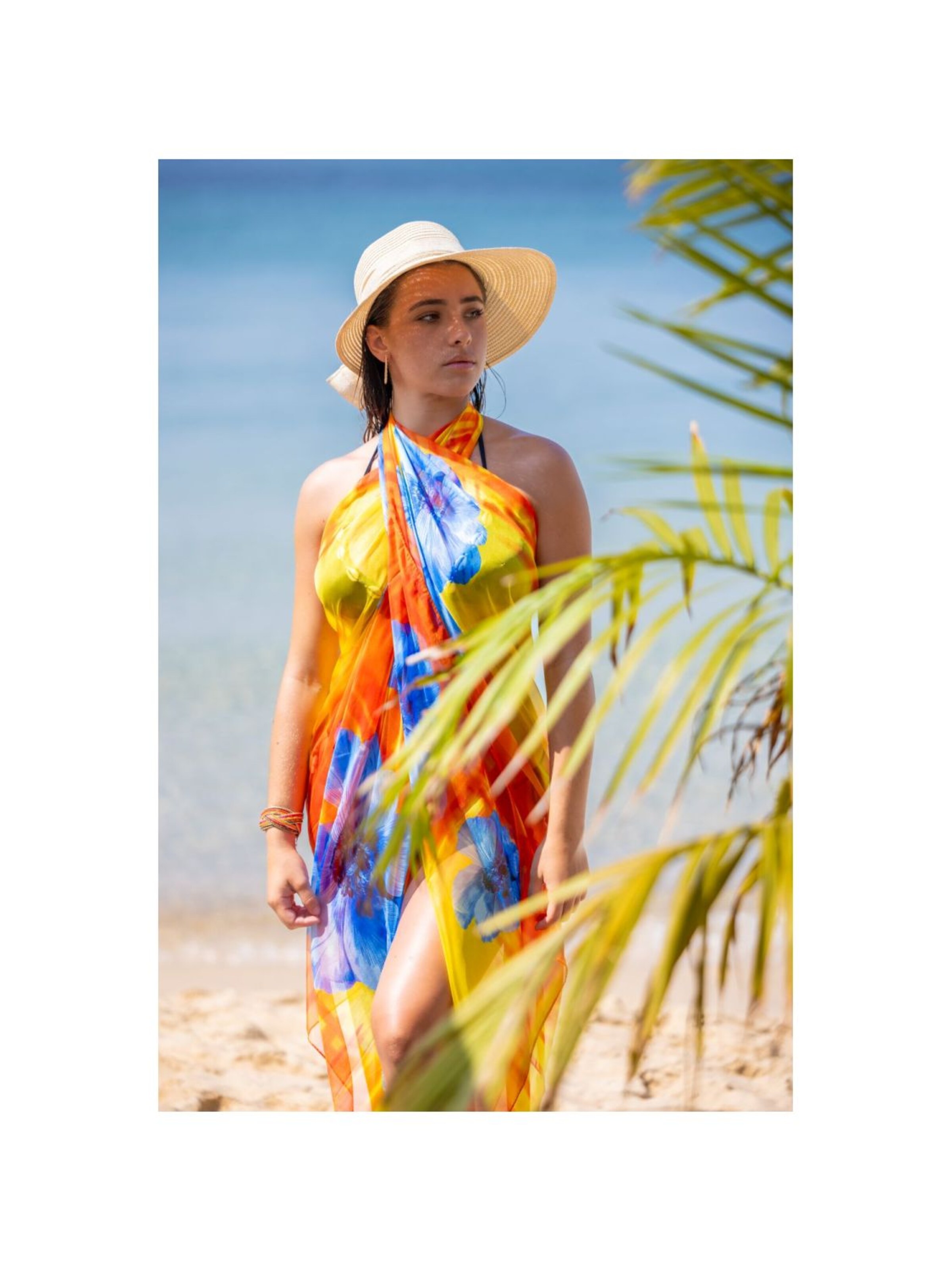 alberto cabale - Vestido de playa 'TULIP' en amarillo