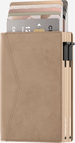 Porte-monnaies 'Pasjeshouder Double' Prowallet en beige : devant