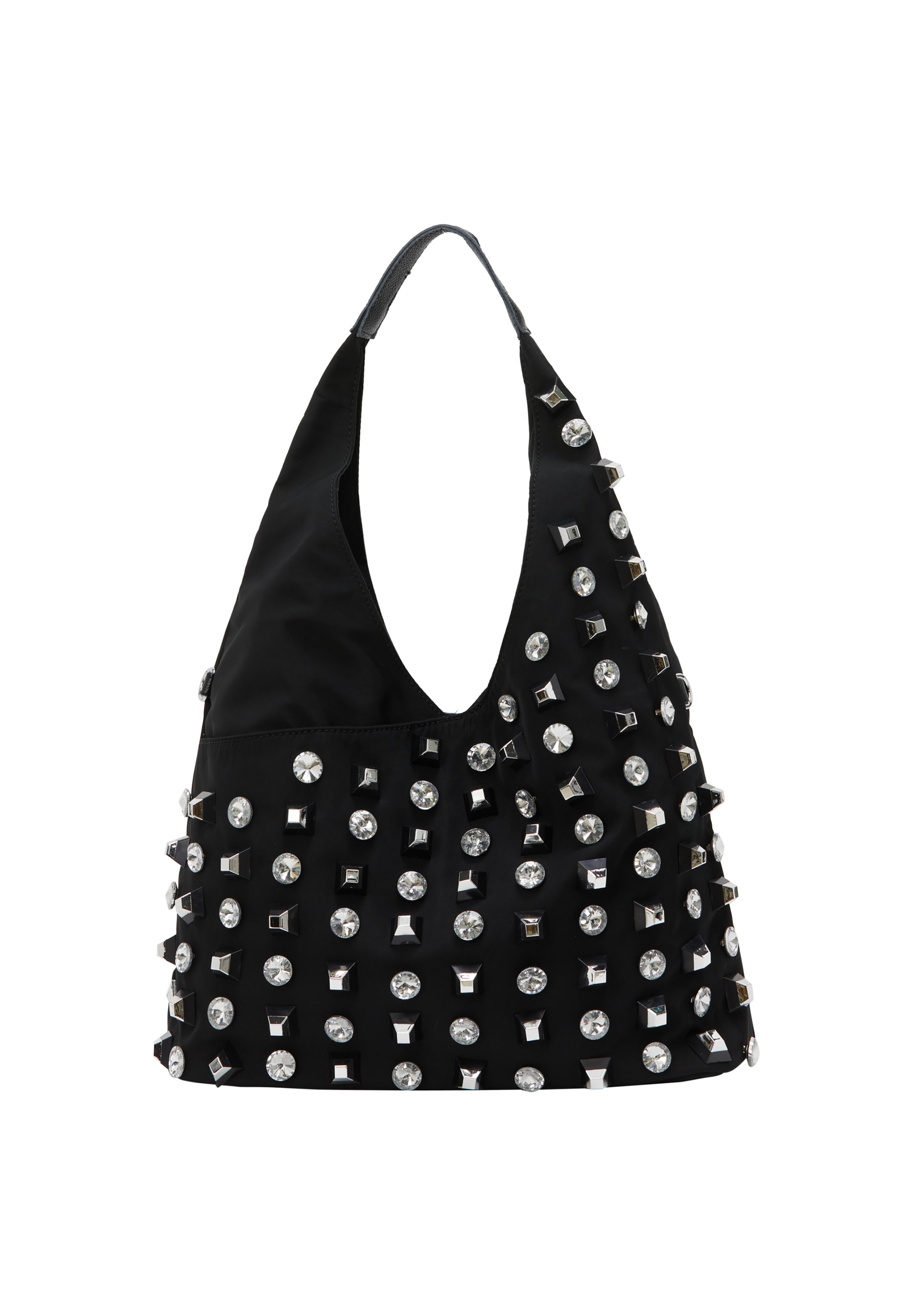 Rankinė ant peties iš NAEMI, spalva – juoda / sidabrinė, Prekių apžvalga