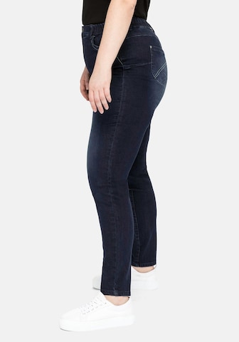 SHEEGO Skinny Jeansy w kolorze niebieski