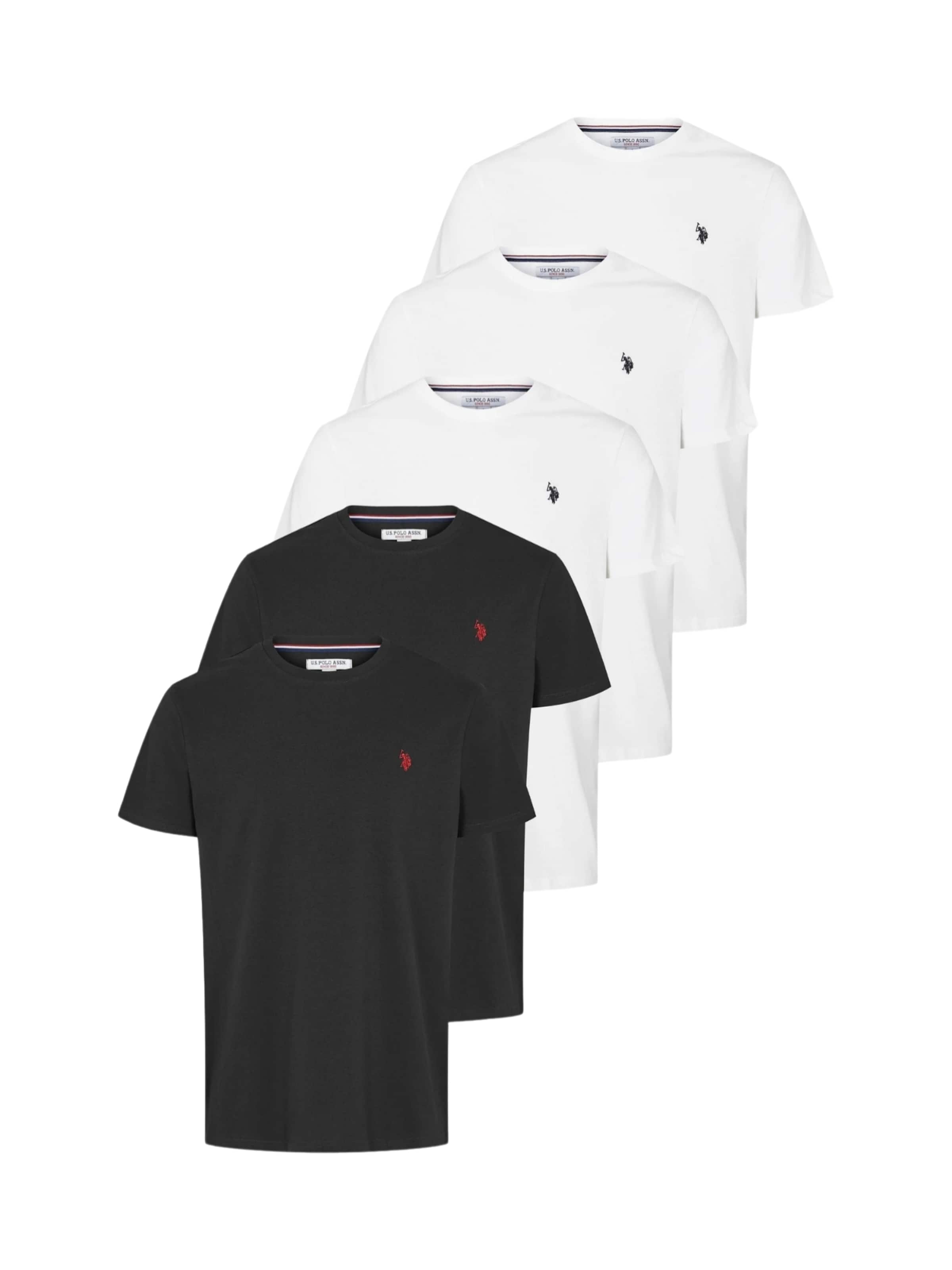 U.S. POLO ASSN. Tričko 'Arjun' – černá: přední strana