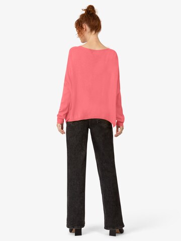 Rainbow Cashmere Pullover in Pink