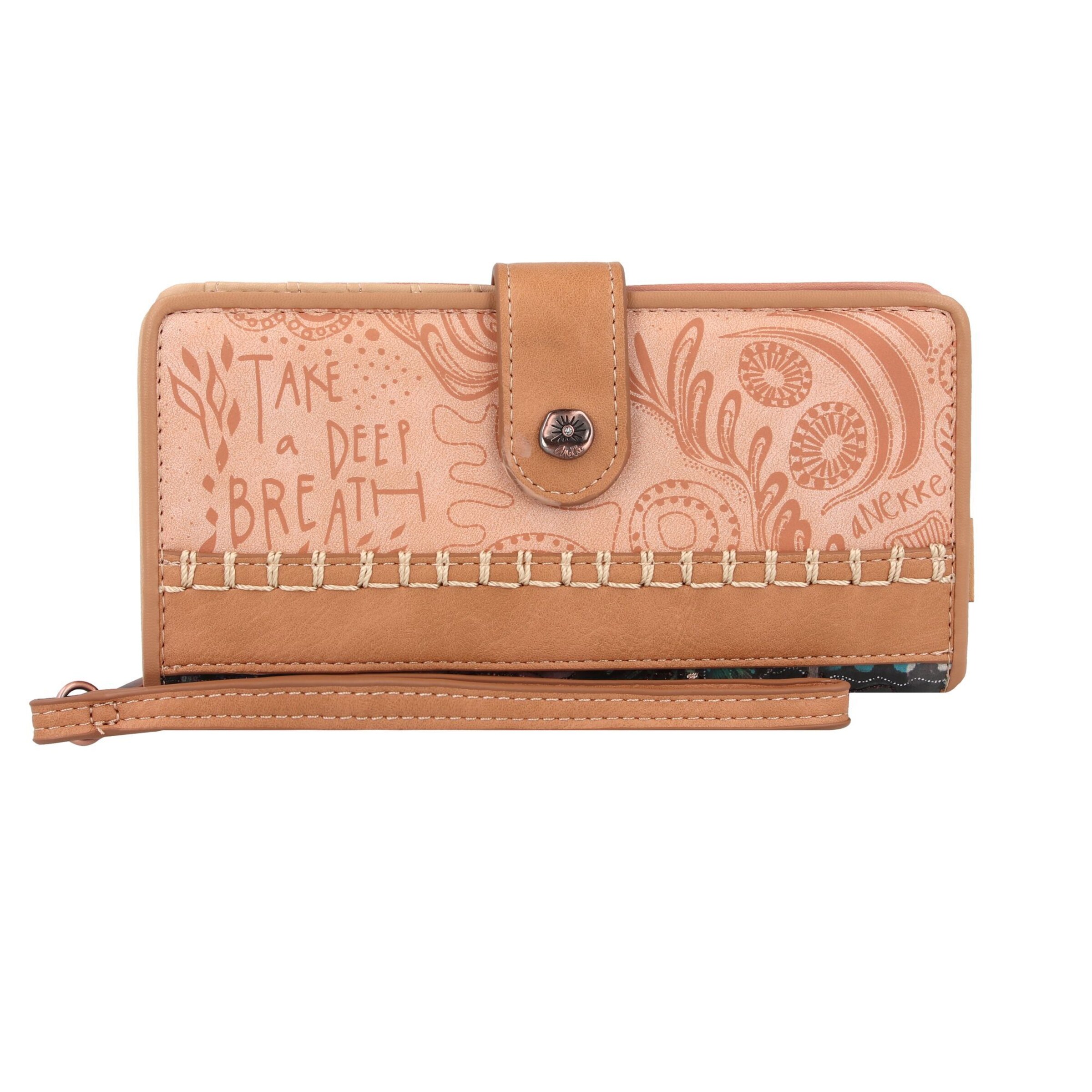 Anekke Wallet 'Mediterranean Coral' in Brown: front