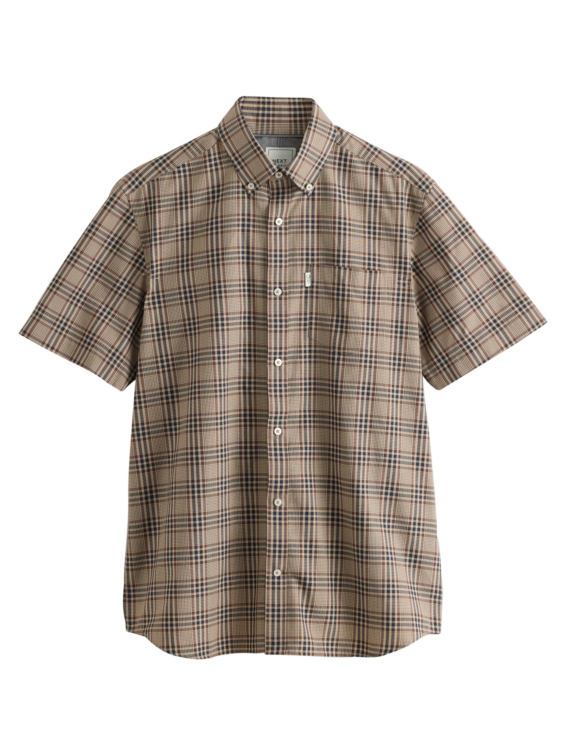 Next Regular Fit Hemd in Braun: Vorderseite