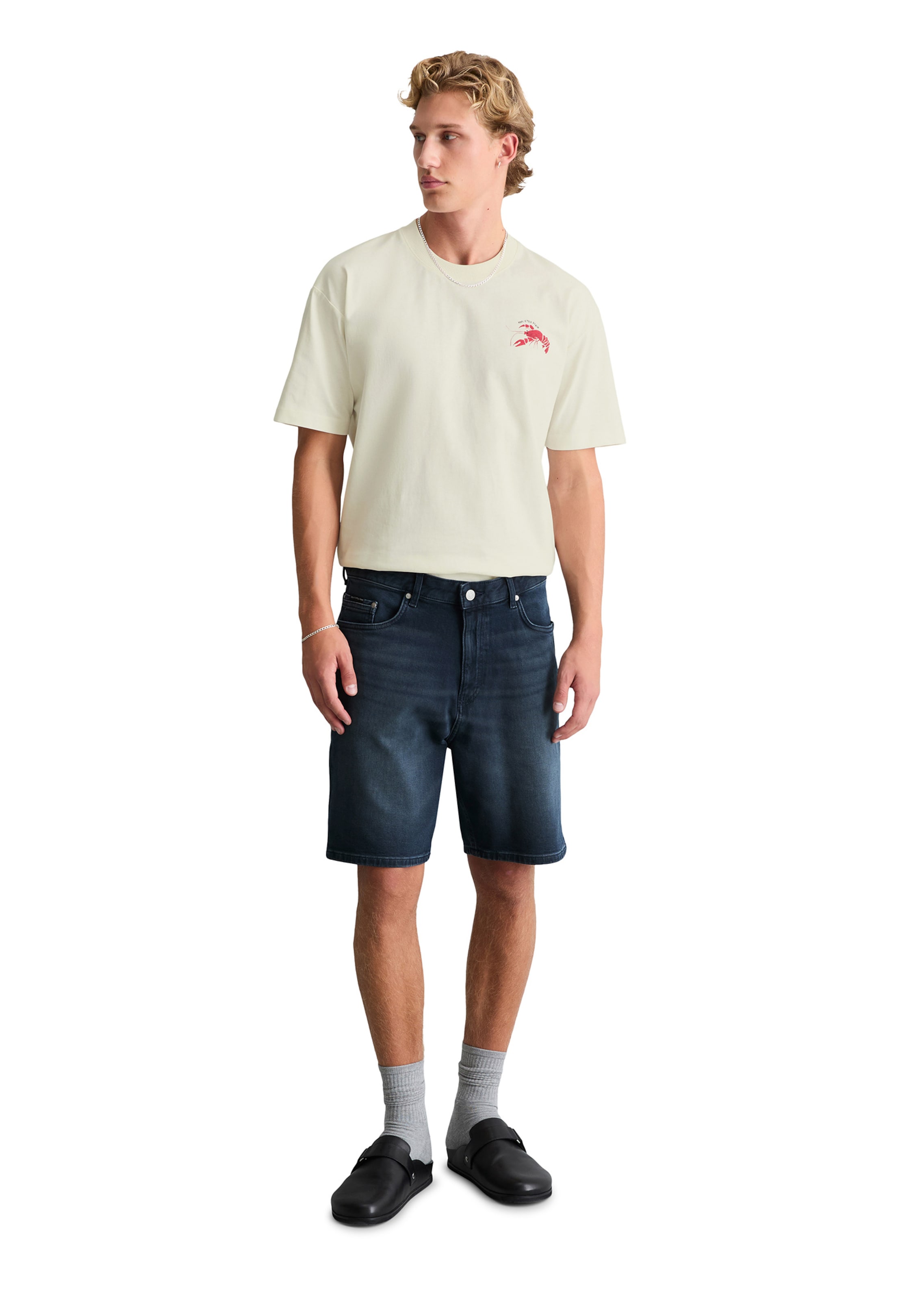 Marc O'Polo DENIM Regular Jeans in Blauw: voorkant