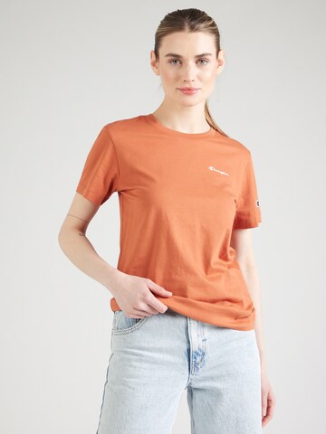 Champion Authentic Athletic Apparel T-Shirt in Orange: Vorderseite