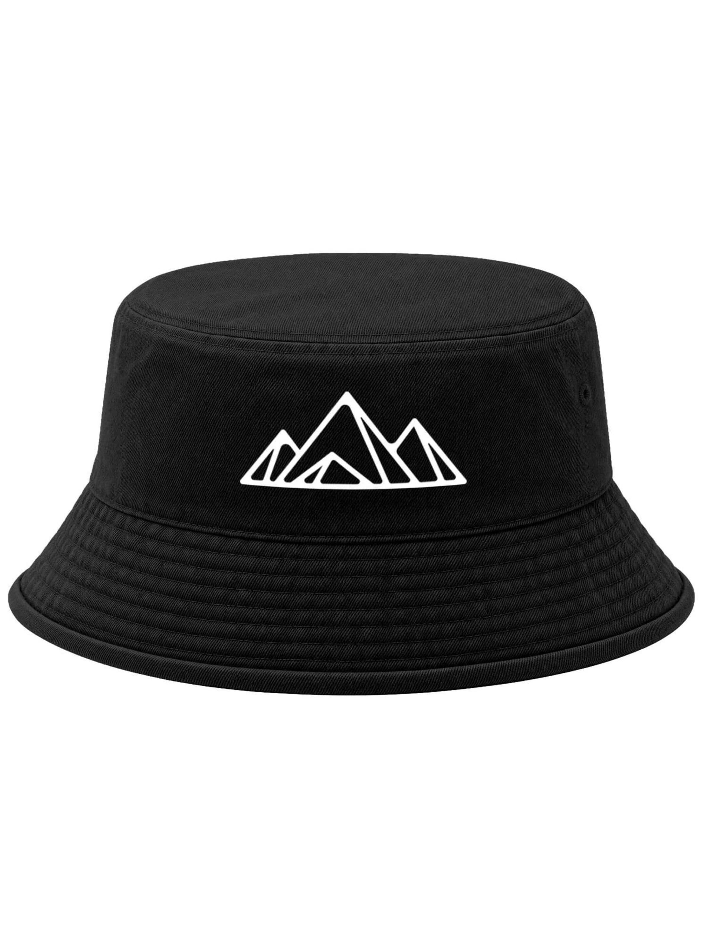 Neverless Hat 'Berg Polygon' in Black: front