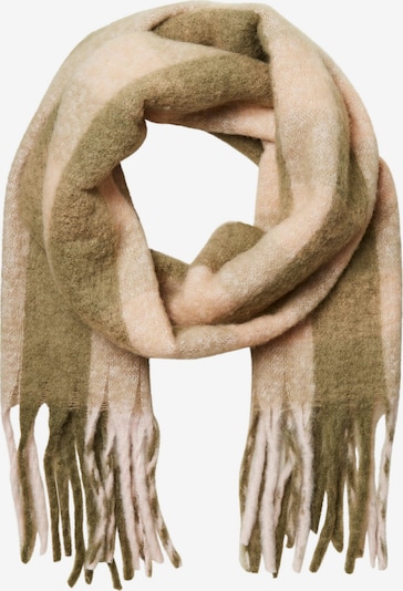 SELECTED FEMME Sjaal 'Tally' in de kleur Kaki / Rosa, Productweergave