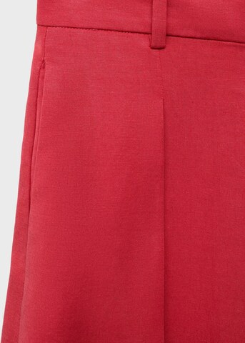 MANGO Baggy Pleated Pants 'Olivia' in Red