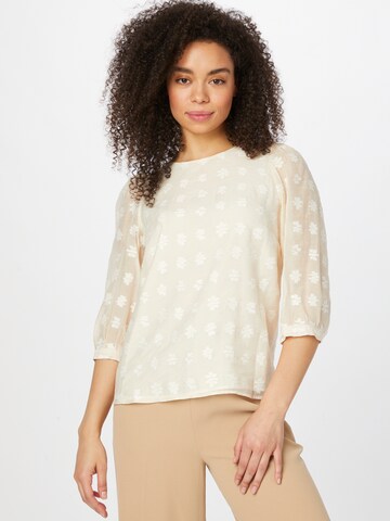 Maison 123 Bluse 'TAHEL' in Beige: predná strana