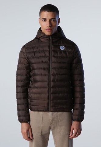 North Sails Übergangsjacke Skye Puffer Jacket in Braun: predná strana