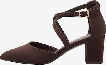 Escarpins Friends Like These en marron : devant