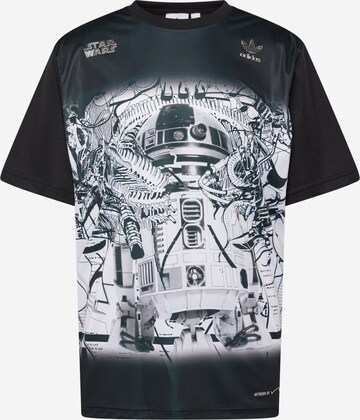 T-Shirt fonctionnel 'Star Wars Nanzuka' ADIDAS ORIGINALS en noir : devant