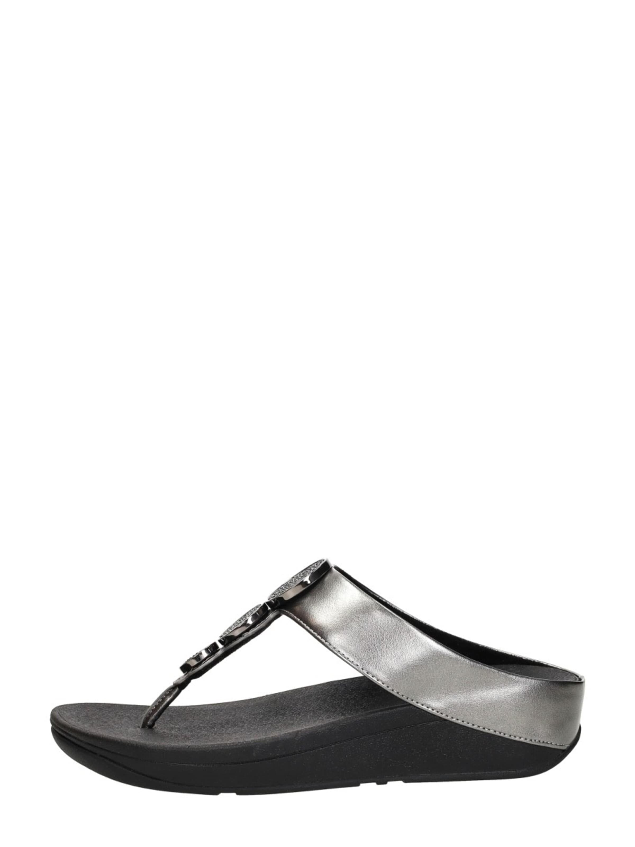 Séparateur d'orteils 'Halo Bead Circle Metallic Toe-Post' FitFlop en argent